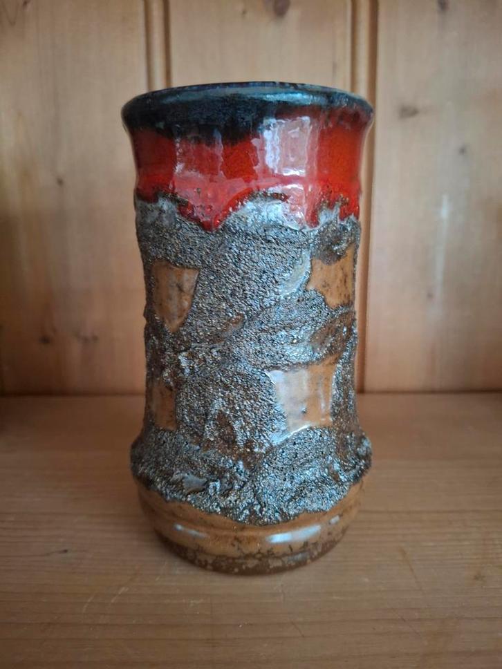 Fat Lava keramische vaas, Duitsland, Antiek en Kunst, Antiek | Vazen, Ophalen of Verzenden