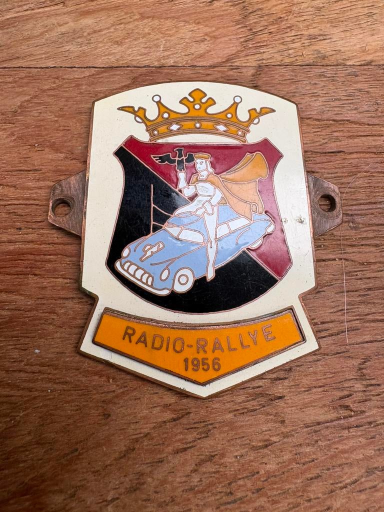 Radio Rallye embleem, Verzamelen, Verzenden, Zo goed als nieuw, Auto's