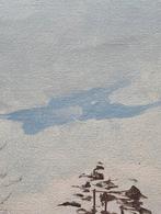 Winterlandschap verf op doek, Ophalen of Verzenden