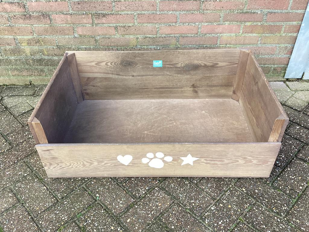 Hondenmand hout LIEF 55 x 90 zgan, Ophalen, Zo goed als nieuw, Overige