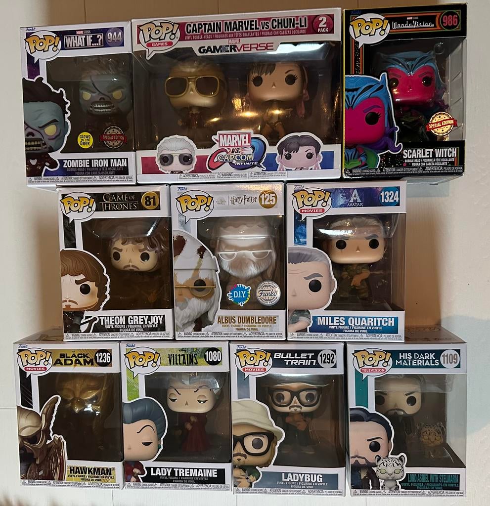 Funko poppen 10 stuks! Evt.in 1 koop., Ophalen of Verzenden, Zo goed als nieuw