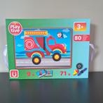 Magnetische puzzel set voertuigen - Playtive, Ophalen of Verzenden, Zo goed als nieuw