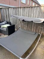 Ligbed met zonnescherm - Ideaal voor de tuin!, Tuin en Terras, Ligbedden, Ophalen, Gebruikt, Metaal
