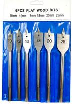 6 Speedboren 10 - 12 - 16 - 18 - 20 -25mm Houtboor Speedboor, Ophalen of Verzenden, Nieuw, Kolomboormachine