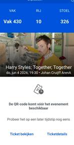Harry Styles Tickets, Tickets en Kaartjes, Drie personen of meer, Juni