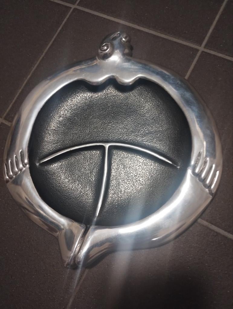Carrol Boyes polished aluminium serveerschaal, Ophalen of Verzenden