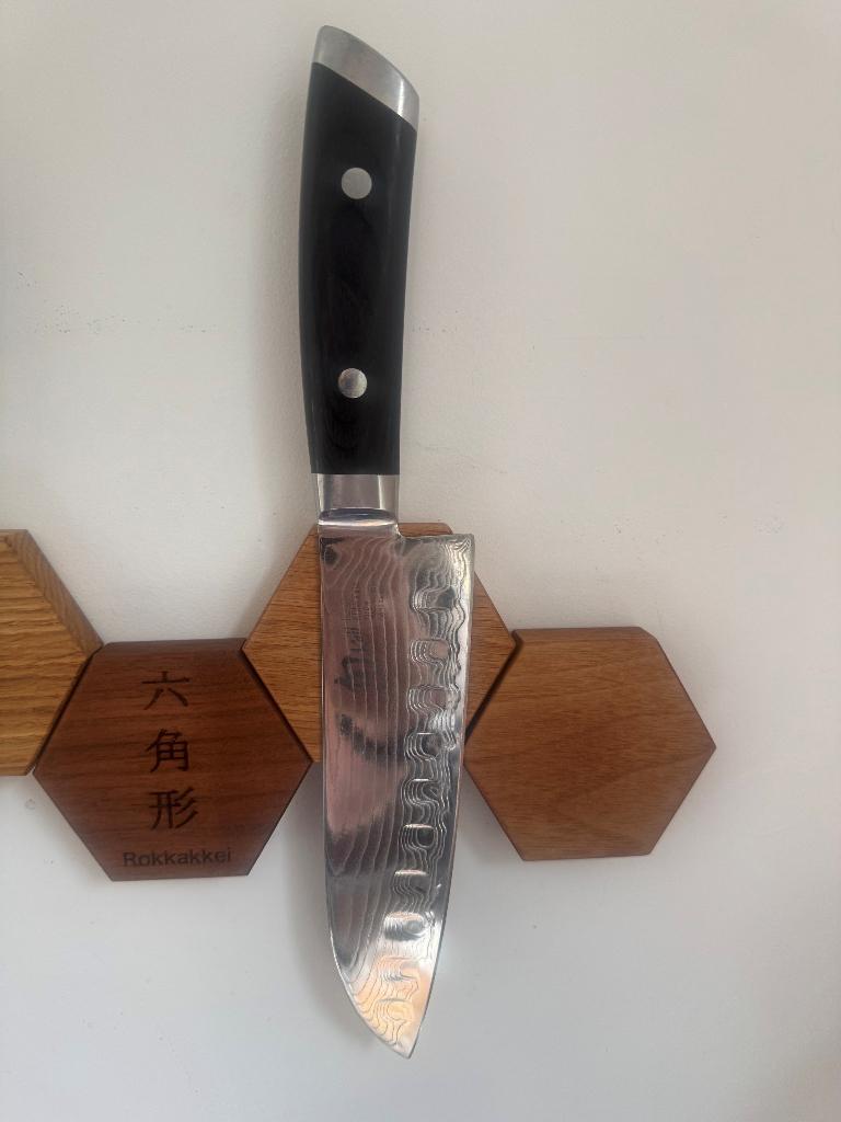 Kai Shun Kaji santoku KDM0004, Ophalen of Verzenden, Gebruikt, Rvs of Chroom