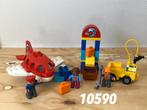Duplo vliegtuig vliegveld 10590 (compleet) 2, Ophalen of Verzenden, Zo goed als nieuw, Complete set, Duplo