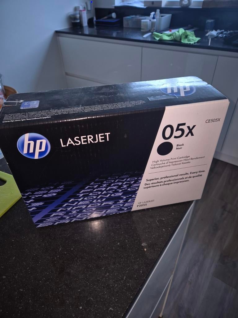 HP 05X Zwarte Toner Cartridge - Nieuwstaat, Ophalen of Verzenden, Zo goed als nieuw, Toner, HP