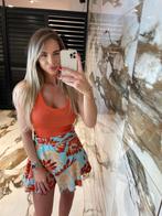 Setje Blauw/Oranje/Beige maat M, Maat 38/40 (M), Verzenden, Nieuw, Oranje