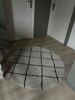 Vloerkleed Berber rond zwart/beige 120 cm diameter, Huis en Inrichting, Stoffering | Tapijten en Kleden, Ophalen, 100 tot 150 cm