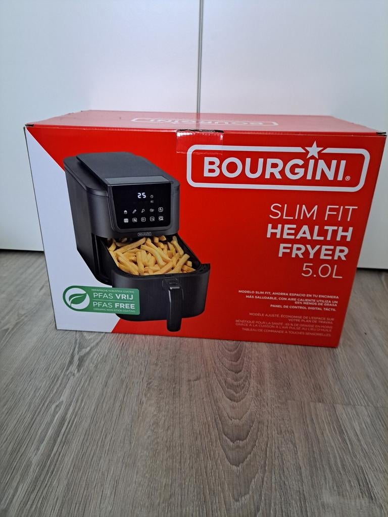 Bourgini airfryer XL Slim Fit Healt Fryer 5.0L, Witgoed en Apparatuur, Airfryers, Ophalen, Zo goed als nieuw, Airfryer XL