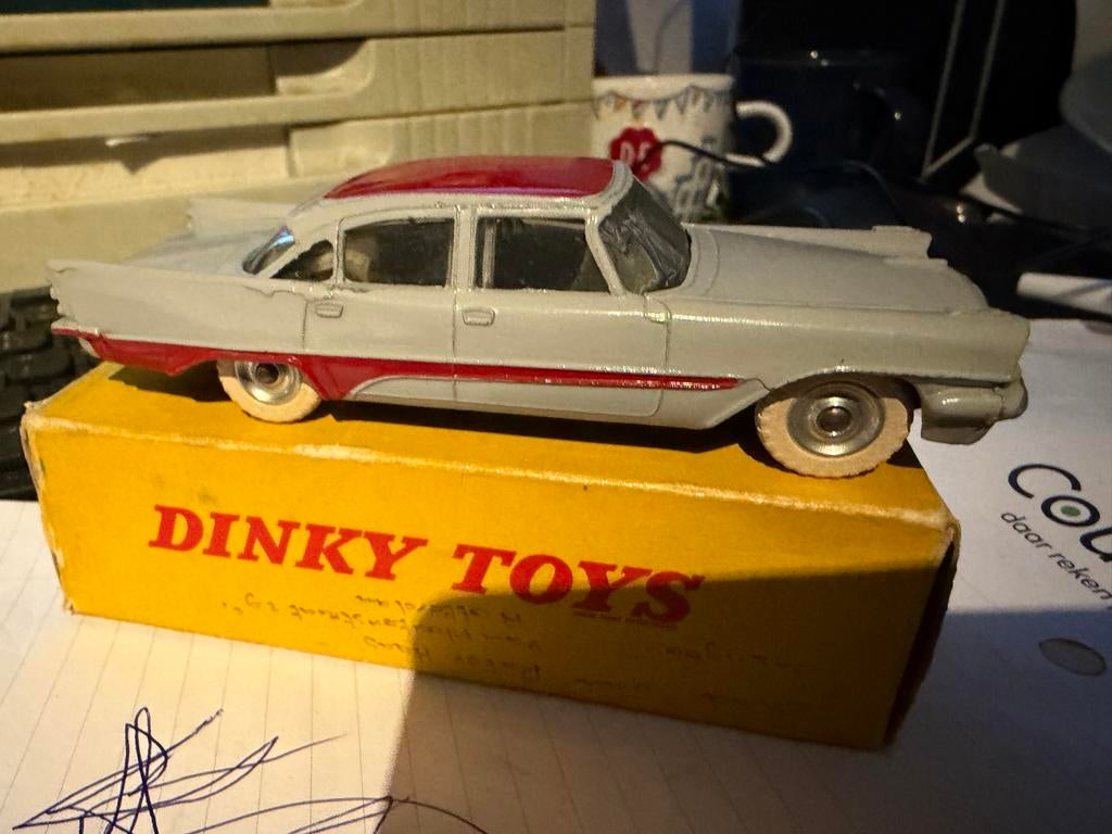 Dinky Toys Engeland DeSoto Fireflite met originele doos, D, Auto, Dinky Toys, Ophalen of Verzenden
