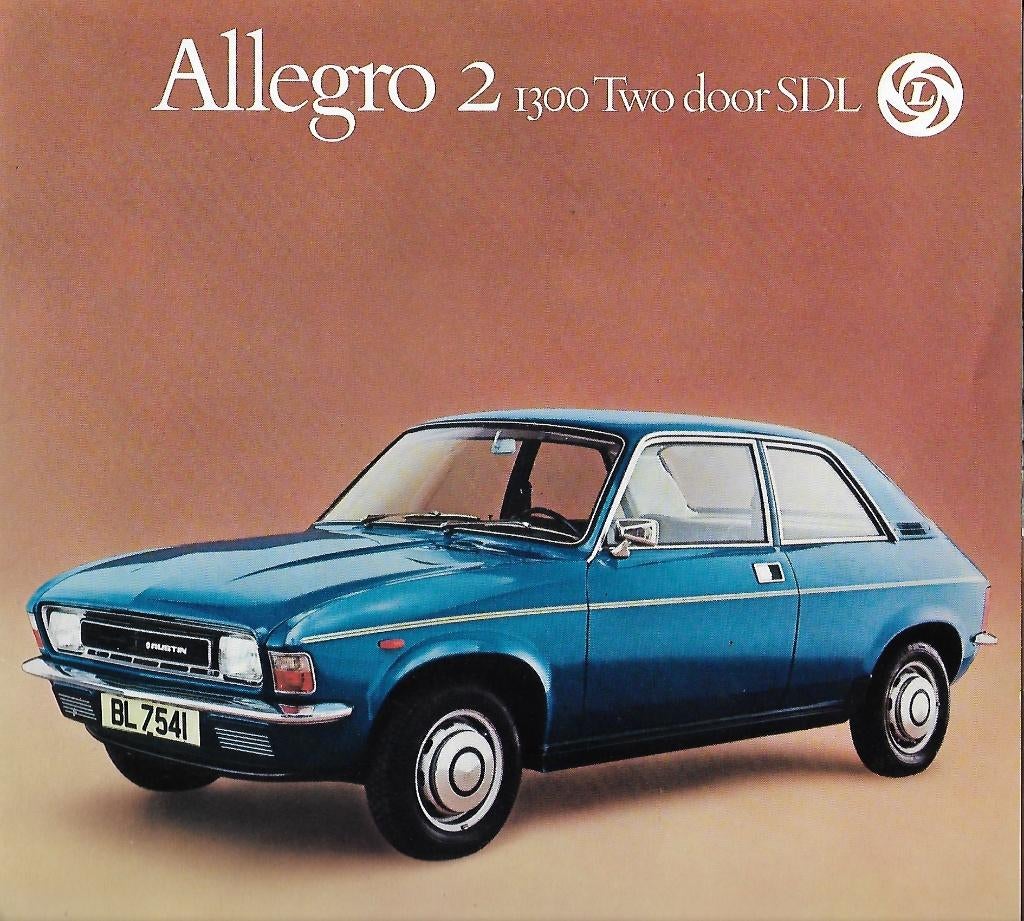 3 Brochures Leyland ( Austin ) ALLGRO 2, 1980 (NL)., Boeken, Nieuw, Ophalen of Verzenden, Overige merken, British Leyland Nederland.
