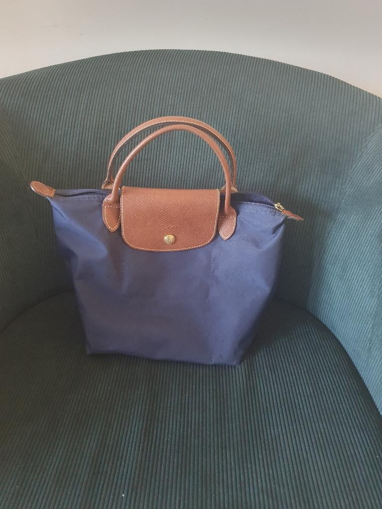 Longchamp tas maat s., Sieraden, Tassen en Uiterlijk, Tassen | Damestassen, Ophalen of Verzenden, Gebruikt, Blauw, Handtas
