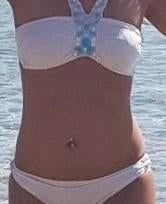 Bikini wit blauwe kralen topje maat 38 broekje maat 36, Kleding | Dames, Badmode en Zwemkleding, Gedragen, Bikini, Wit, Verzenden