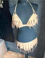 Nicole Olivier mooie beige suedelook fringe bikini mt 42D, Kleding | Dames, Badmode en Zwemkleding, Ophalen of Verzenden, Zo goed als nieuw