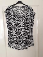 Zwart met wit geprint t-shirt maat M True Spirit, Maat 38/40 (M), Zwart, Nieuw, Ophalen of Verzenden