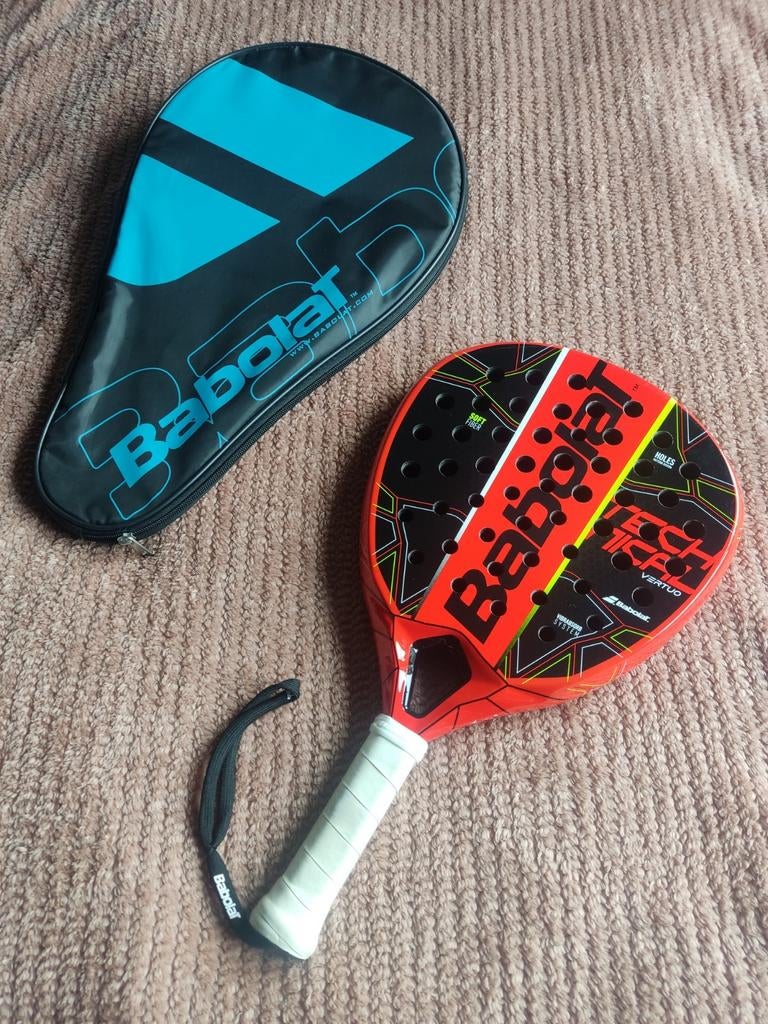 Babolat Padelracket Tech Viper Vertuo met hoesje, Sport en Fitness, Padel, Ophalen of Verzenden, Gebruikt, Padelracket