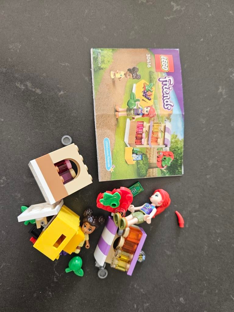 LEGO Friends 30416 - marktkraam met minifiguren, Gebruikt, Lego, Friends, Ophalen of Verzenden