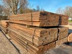 Gebr. azobe hardhouten palen damwandplanken ciculair hout, Ophalen, Zo goed als nieuw, Balk, Overige houtsoorten