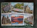 Falcon Deluxe Puzzel - Groeten uit Schotland - 1000 stukjes, Ophalen of Verzenden, 500 t/m 1500 stukjes, Zo goed als nieuw