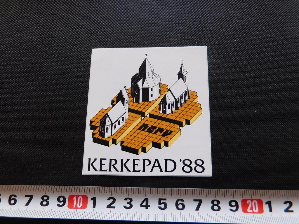 sticker Omroep NCRV Kerkepad '88, Verzamelen, Stickers, Ophalen, Zo goed als nieuw