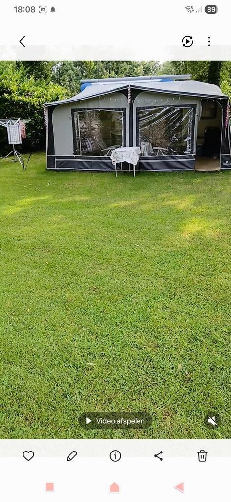 Voortent maat 13 - Gebruikt, maar nog in goede staat!, Caravans en Kamperen, Ophalen, Gebruikt