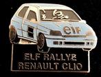 Renault Clio ELF Rallye pin, Verzenden, Nieuw, Transport, Speldje of Pin