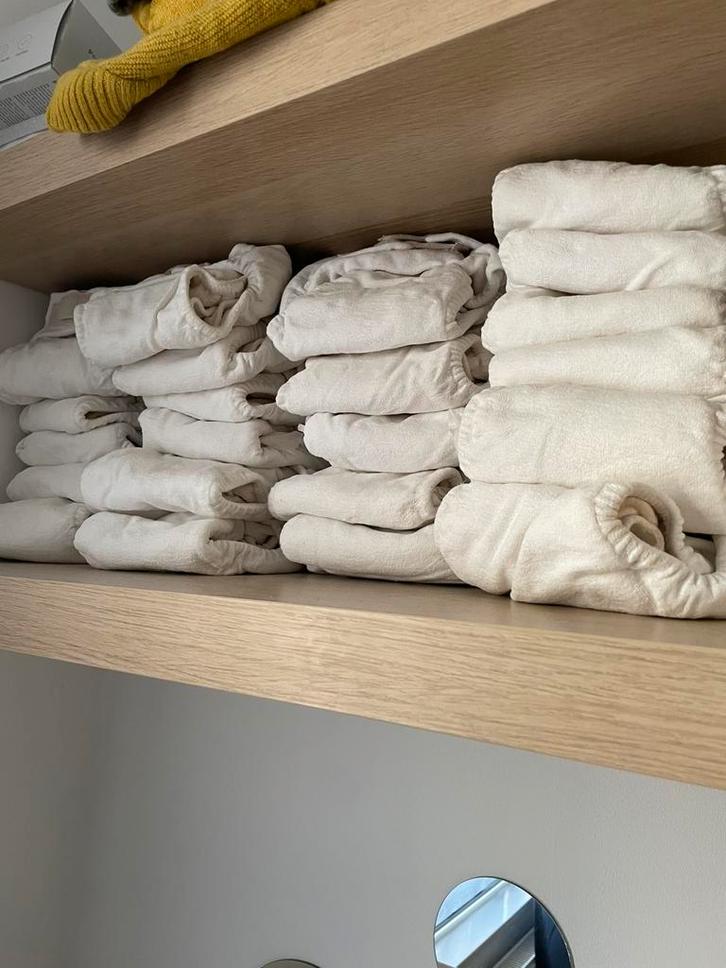 22 wasbare luiers Hu-Da, Kinderen en Baby's, Babykleding | Overige, Zo goed als nieuw, Jongetje of Meisje, Ophalen of Verzenden