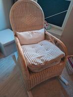 Comfortabele rieten schommelstoel met kussens, Ophalen, Gebruikt, Overige kleuren, Landelijk, Bohemian