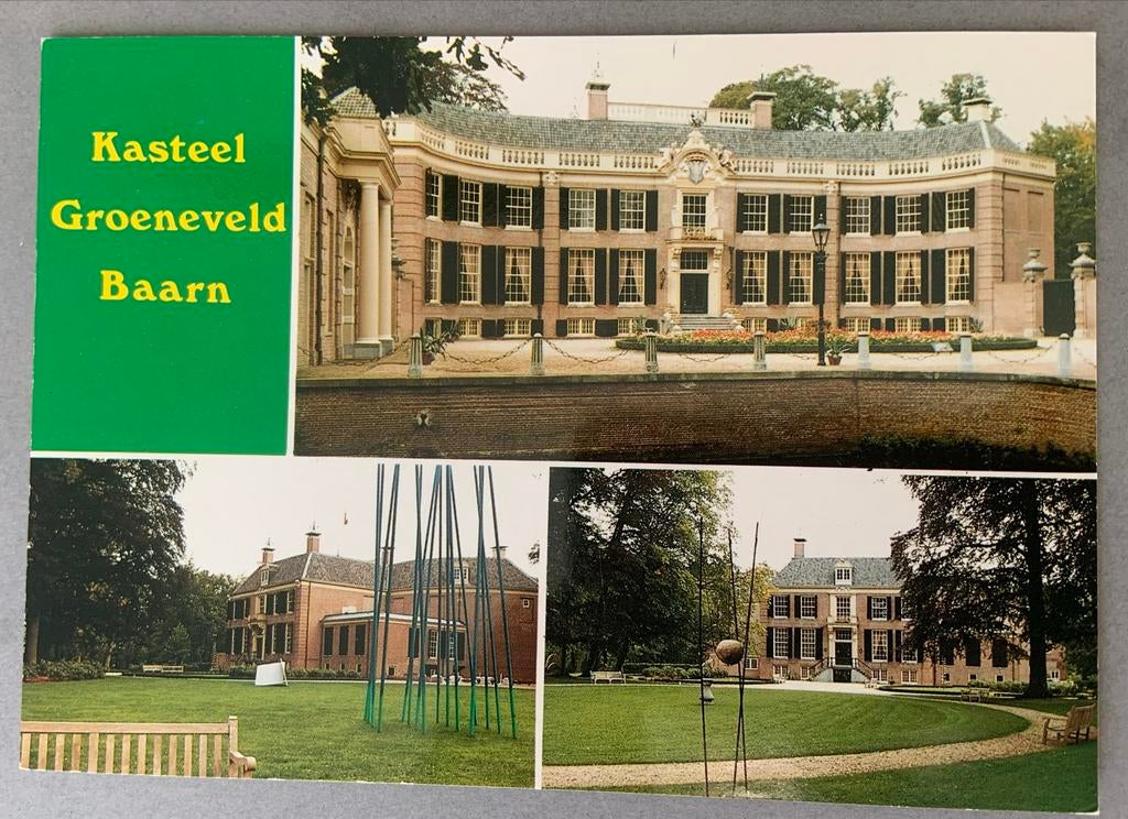 Kasteel Groeneveld Baarn, Ophalen of Verzenden, 1960 tot 1980, Ongelopen, Utrecht