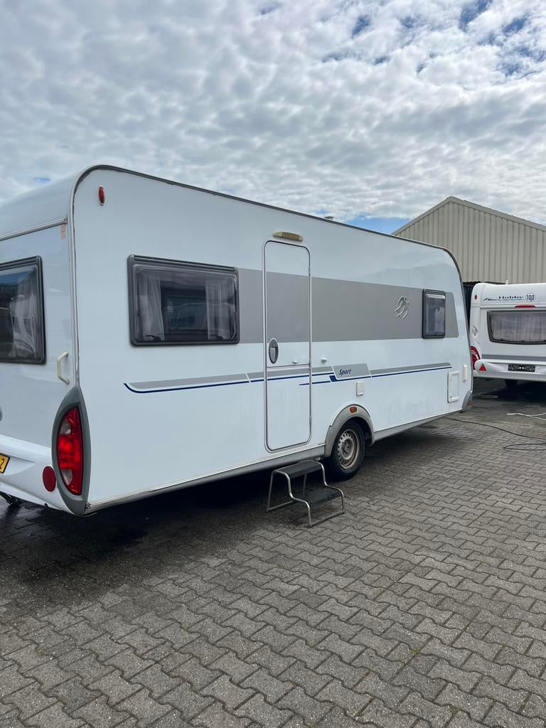 Knaus Sport, Airco, mover, voortent! Compleet!, Caravans en Kamperen, Caravans, Rondzit, Frans bed, Bedrijf, Schokbreker