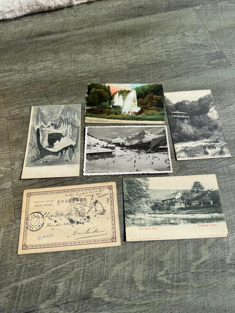 Partij oude ansichtkaarten, Ophalen, Voor 1920, Gelopen