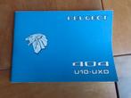 Uniek instructieboek Peugeot 404 Pick-up benzine diesel 1976, Ophalen of Verzenden
