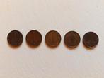 5x 1 cent Juliana, Ophalen of Verzenden, Koningin Juliana, 1 cent, Losse munt
