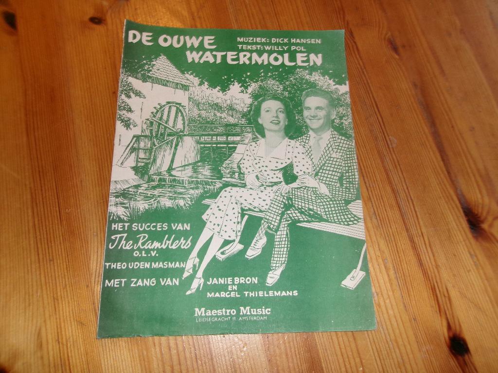 De ouwe watermolen - Hansen / Pol / The Ramblers, Gebruikt, Gitaar, Ophalen of Verzenden, Artiest of Componist