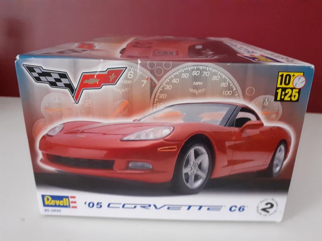 05 Corvette C6 1/25 bouwdoos Revell, Hobby en Vrije tijd, Auto, Revell, Groter dan 1:32, Nieuw
