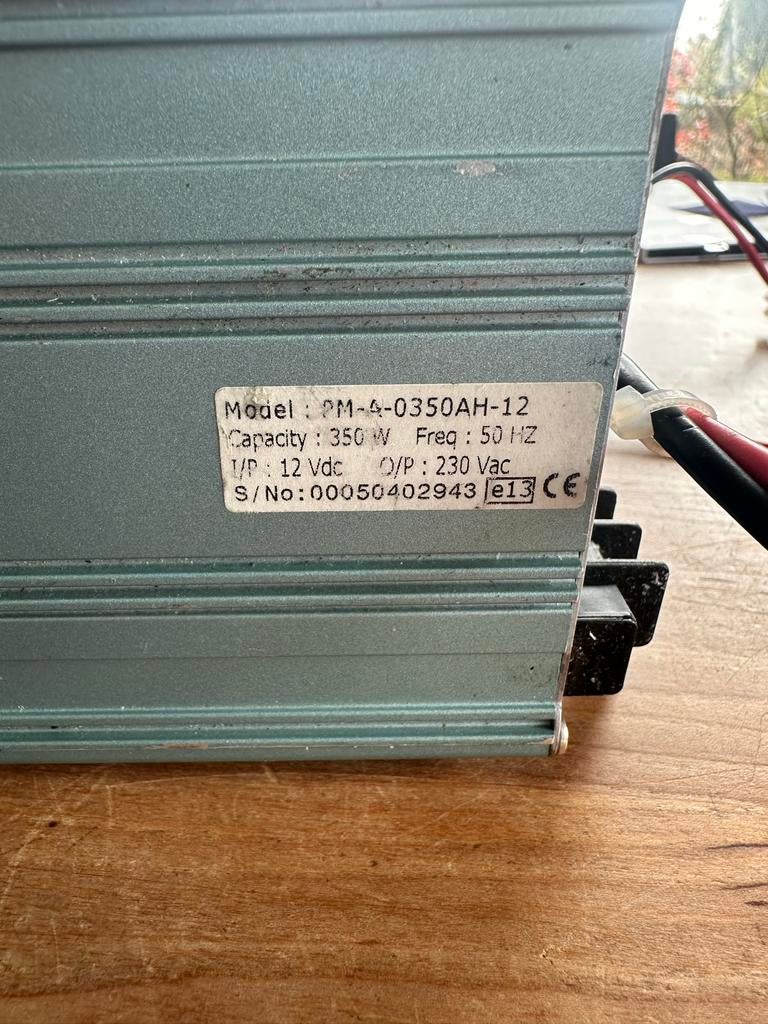 Power Master omvormer 350W 12Vdc naar 230Vac, Ophalen of Verzenden, Gebruikt, Universele onderdelen
