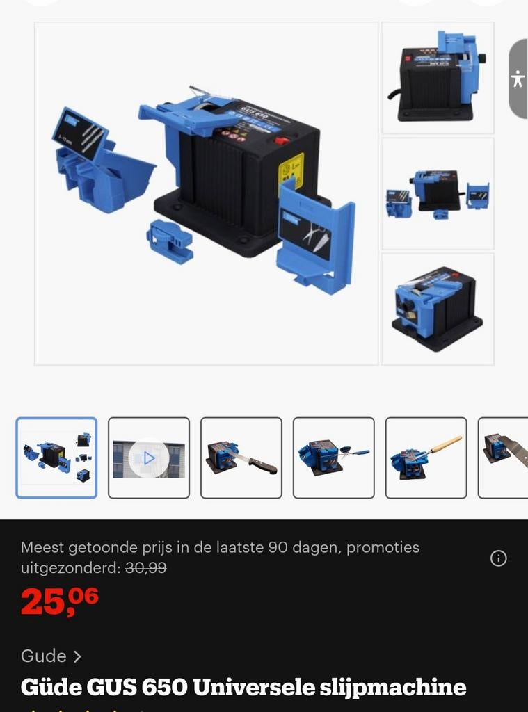 Gus 650 Universele Slijpmachine - Nieuw in doos, Ophalen of Verzenden, Nieuw, Minder dan 700 watt, Werkbankslijpmachine