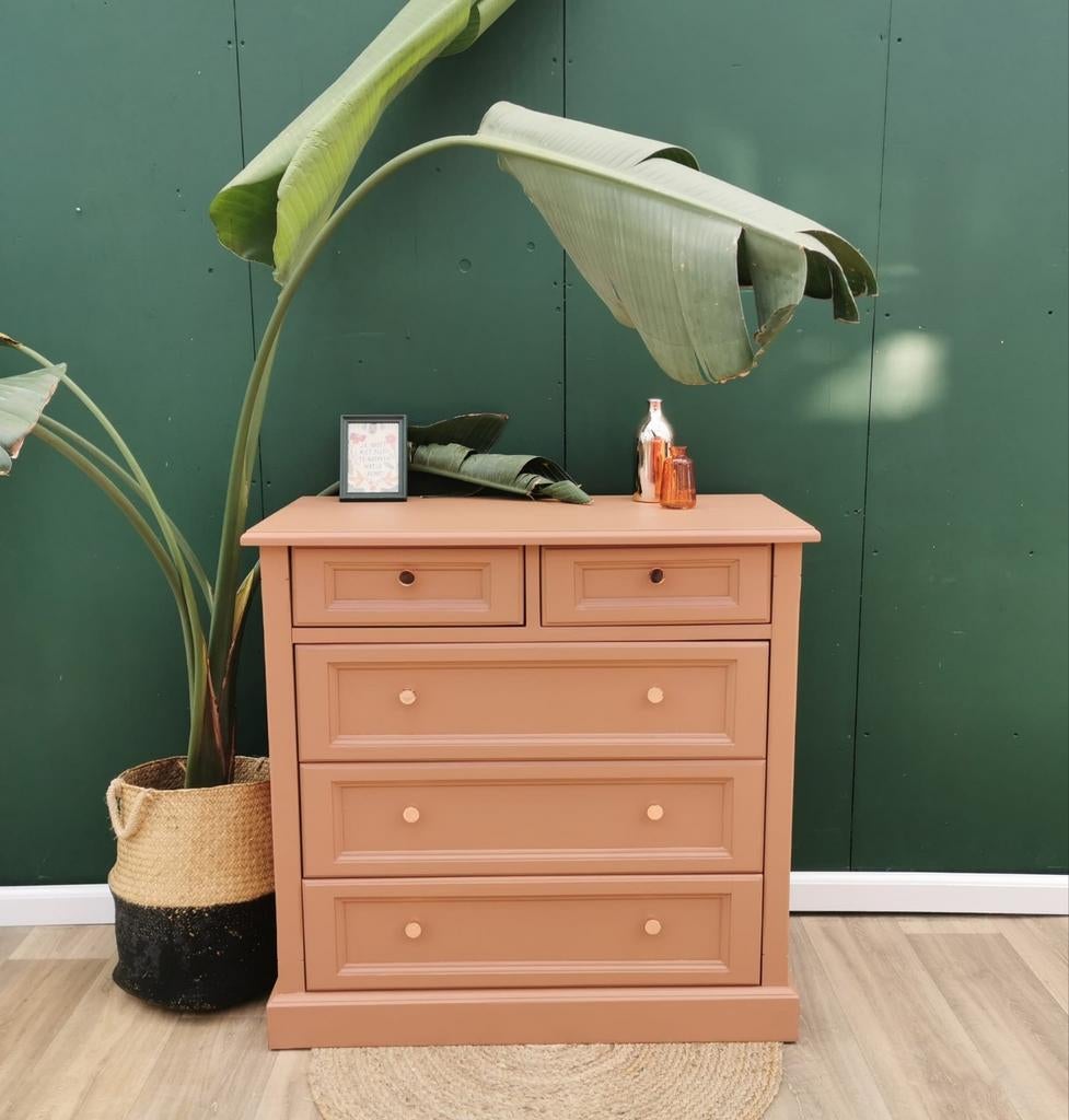 Ladekast commode Iron Clay, Huis en Inrichting, Kasten | Ladekasten, Ophalen, Voorhout, 50 tot 100 cm, Zo goed als nieuw