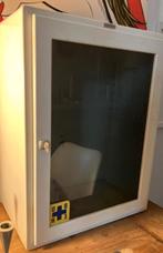 Vintage Wit medicijnkastje met glazen deur, Ophalen, Gebruikt