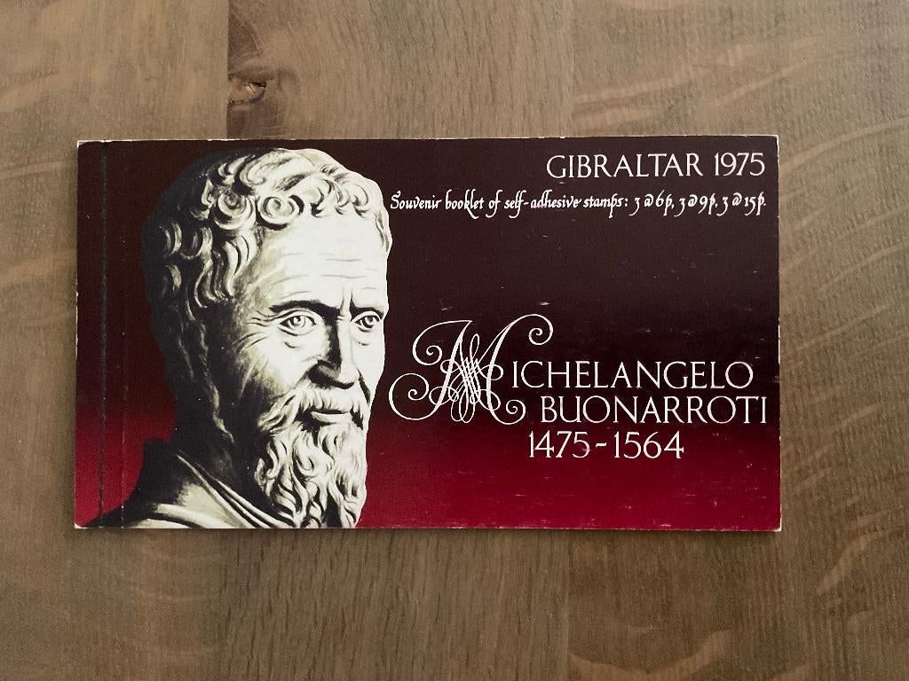 postzegelboekje Michelangelo Buonarroti, Ophalen of Verzenden, Postfris
