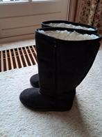 DAMES BOOTS/LAARZEN GEVOERD MET BONT NIEUW MAAT 38, Ophalen of Verzenden, Nieuw, Zwart