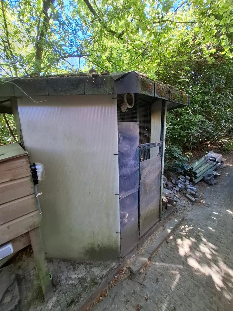 8 hoekige voliere, Dieren en Toebehoren, Vogels | Hokken en Kooien, Ophalen, Gebruikt, Metaal, Volière