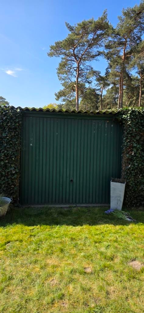 Stevige ijzeren garagepoort - Gebruikt, goede staat, Doe-het-zelf en Verbouw, Deuren en Horren, Gebruikt, 120 cm of meer, Garagedeur