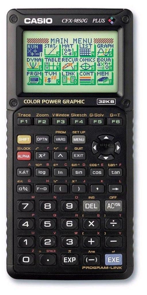 Casio CFX-9850GB PLUS, Ophalen of Verzenden, Grafische rekenmachine, Zo goed als nieuw