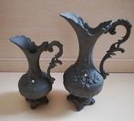 Antieke barok brocante vaas van Tin (Pewter/Zinn) 2 stuks, Ophalen of Verzenden