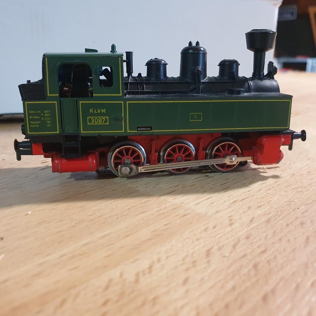 Marklin tenderstoomlocje, de KLVM 3087 in H0, Hobby en Vrije tijd, Modeltreinen | H0, Wisselstroom, Locomotief, Ophalen of Verzenden