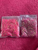 Te koop:Strass steentjes crystal pink ab en fuchsia ab, Ophalen of Verzenden, Nieuw, Materiaal